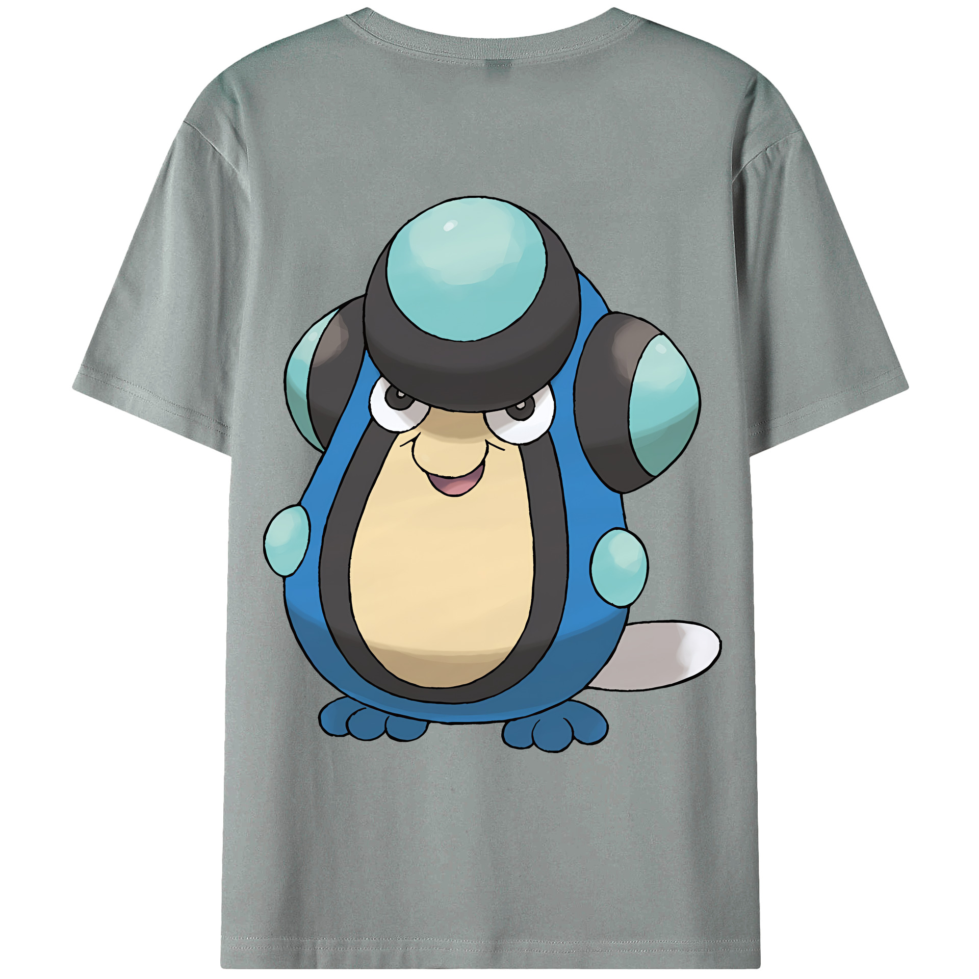 （画像用） ポケットモンスター Pokémon 綿100％ メンズ半袖Tシャツ（バックプリント） 通気性